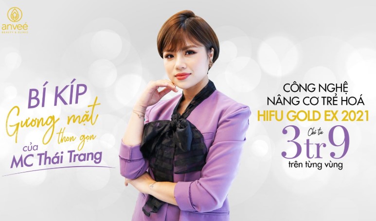 MC Thái Trang sử dụng với công nghệ trẻ hóa da Anvee